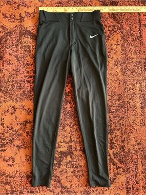 Nike Men’s Black Athletic Jogger Pants with White Swoosh